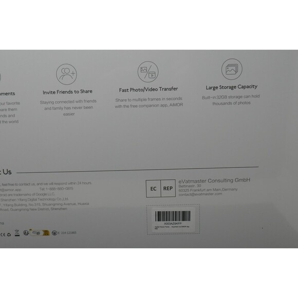 15.6" AiMOR Wifi 32GB 1080 HD Display Smart Digital Photo Frame SEALED - Picture 5 of 8